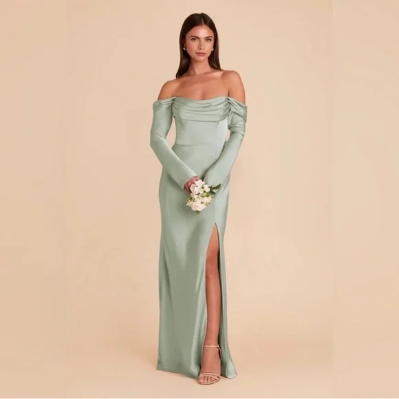 slim fit dress slacks Maya Soft Grey Sleeveless Stripe Embellished Maxi Dress – Maya Deluxe main image 1